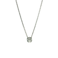  10K Gold & Diamond Solitaire Necklace