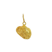  14K Yellow Gold Shell Charm