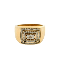  10K Gold & CZ Men's Ring