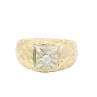  14K Yellow Gold Round Brilliant Diamond Band