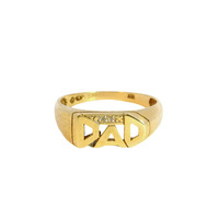  10K Yellow Gold "Dad" Ring