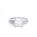 Platinum GIA 1.02ct Princess Cut Diamond Wedding Ring