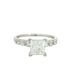 Platinum GIA 1.02ct Princess Cut Diamond Wedding Ring