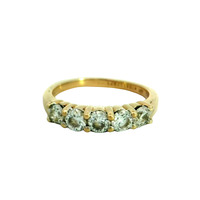  14K Gold & Diamond Ladies Band