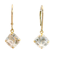  10K Yellow Gold CZ Earrings