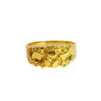  10K Yellow Gold Nugget Ring