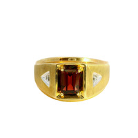  10K Yellow Gold Garnet Ring