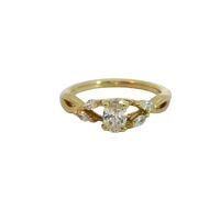  18K Yellow Gold Diamond Bridal Ring