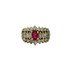  14K Gold & Red Stone Ring