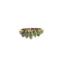  10K Gold & Diamond Ladies Cluster Ring