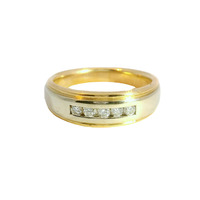  14K Yellow Gold Diamond Band