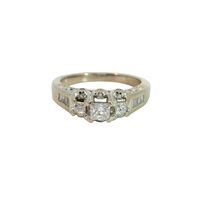  14K White Gold Diamond Bridal Ring