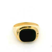  10K Gold & Onyx Men's Ring
