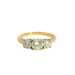  14K Yellow Gold Past Present & Future Diamond Ring