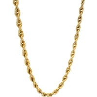  14K Gold Solid Rope Chain