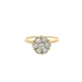  14K Gold Diamond Cluster Ring
