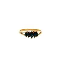  14K Ladies Blue Stone Ring