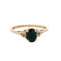  10K Gold Blue Stone Ring