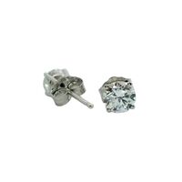 14K White Gold Lab Grown Diamond Stud Earrings