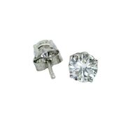 14K White Gold Lab Grown Diamond Stud Earrings