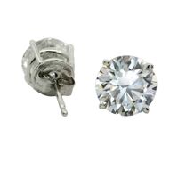 14K White Gold Lab Grown Diamond Stud Earrings