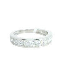 14K White Gold Lab Grown Diamond Band