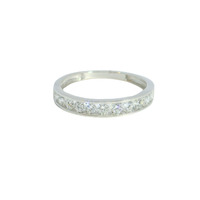 14K White Gold Lab Grown Diamond Band