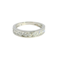 14K White Gold Lab Grown Diamond Band