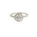 14K White Gold Lab Grown Diamond Halo Bridal Ring