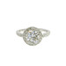 14K White Gold Lab Grown Diamond Halo Bridal Ring