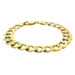  10K Gold Diamond Cut Curb Bracelet