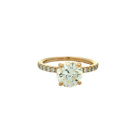  14K Gold Diamond Solitaire Engagement Ring