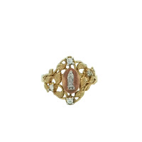  14K Gold & Diamond Ladies Guardian Ring