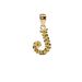 10K Yellow Gold J Initial Charm