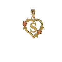 10K Yellow Gold S Initial Charm