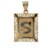 10K Yellow Gold S Initial Charm