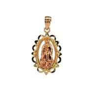 10K Tri-Color Gold Religious Charm