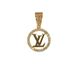 14K Yellow Gold Louis Vuitton Charm w/ CZ