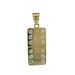 10K Yellow Gold Domino Charm