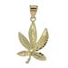 10K Yellow Gold Leaf Charm