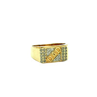 10K Gold & Diamond DAD RIng