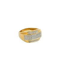 10K Gold & Diamond Men's Cluster Ring