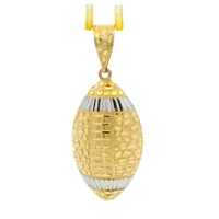  10K Gold Football Charm