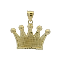  10K Gold Crown Pendant