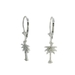  14K Gold & Diamond Palmetto Earrings