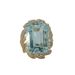  14KT Gold Blue Stone Ring