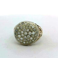  10K Gold Men's Diamond Cluster Ring