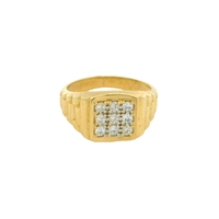 10K Gold & CZ Men's Ring