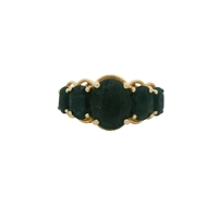  10K Gold & Blue Stone Ring