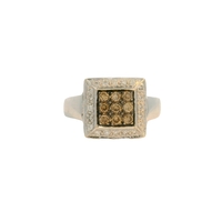  18K Gold Diamond Cluster Ring